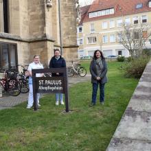 Mit neuer Qualifikation im Altenpflegeheim St. Paulus. V.l.n.r.: Annika Diederichs, Antonia Algermissen und Sabine Erdmann.